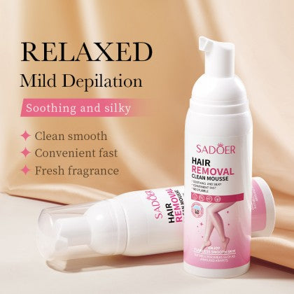 SADOER Hair Removal Clean Mousse Gentle Non-Irritating Hair Removal Cream 100ml
