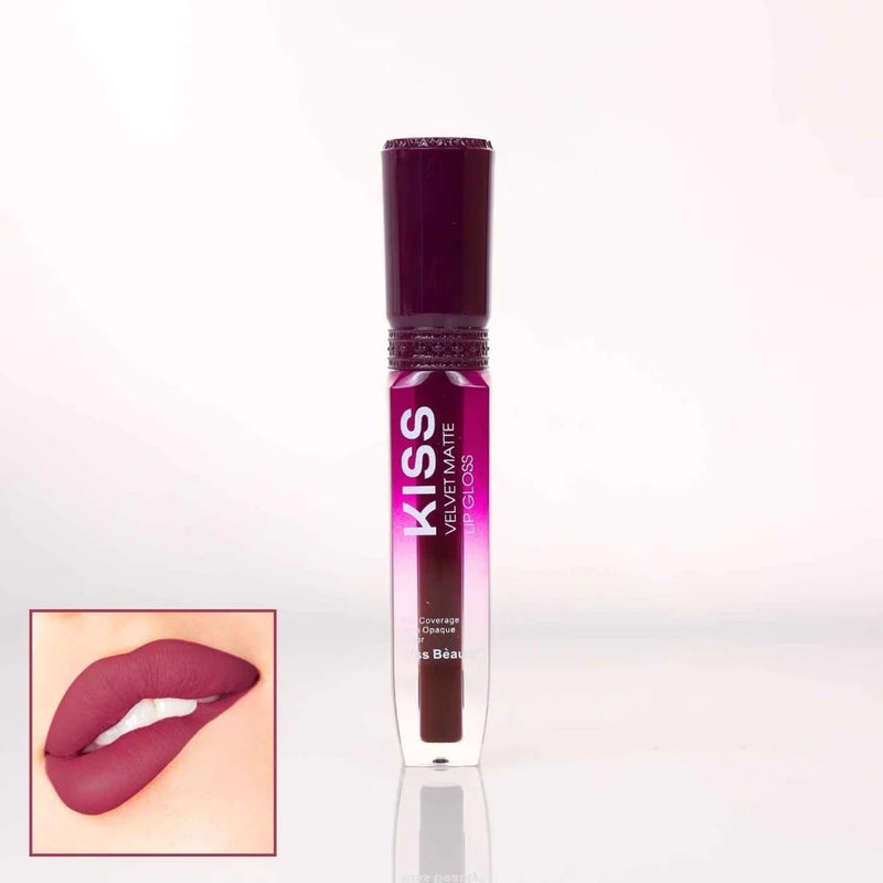 Kiss Beauty Velvet Matte Lip Gloss 6Pcs Set