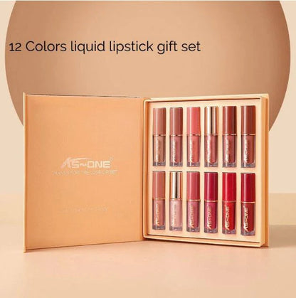 KS-One 12 Color Matte Liquid Lipstick Gift Set