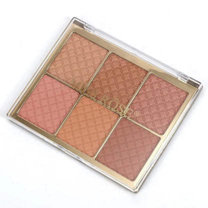 Miss Rose 6 Color Square Face Palette All In One