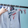 Multifunctional Foldable Windproof Clip Drying Rack Folding Cloth Hanger