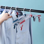 Multifunctional Foldable Windproof Clip Drying Rack Folding Cloth Hanger