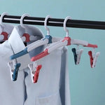 Multifunctional Foldable Windproof Clip Drying Rack Folding Cloth Hanger