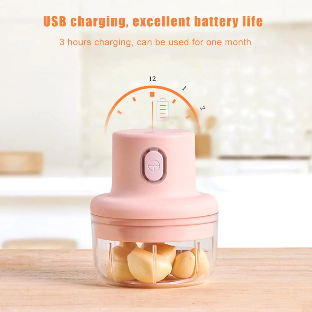 Single Bowl Rechargeable Mini Electric Chopper+ Egg Frying Pan Non-Stick + Hunnibi Honey Dispenser