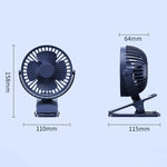 Rechargeable Portable Mini USB Desk Clip Fan