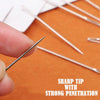 Stainless Steel 30 Pcs Side Hole Blind Sewing Needles With Wooden Needle Case