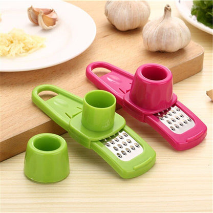 Manual Hand Press Garlic Ginger Grinding Crusher Mincer Tool