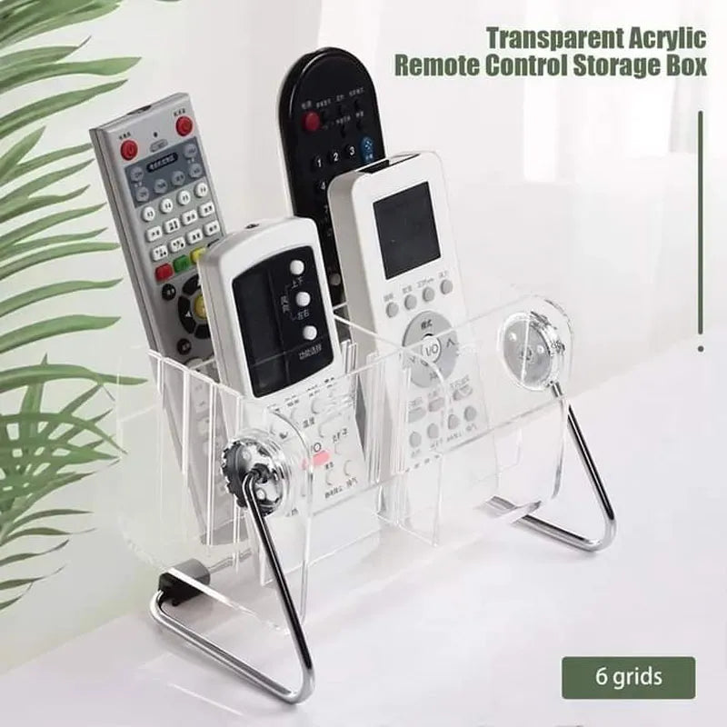 Multipurpose Acrylic Desktop Remote Mobile & Cosmetic Holder Organizer