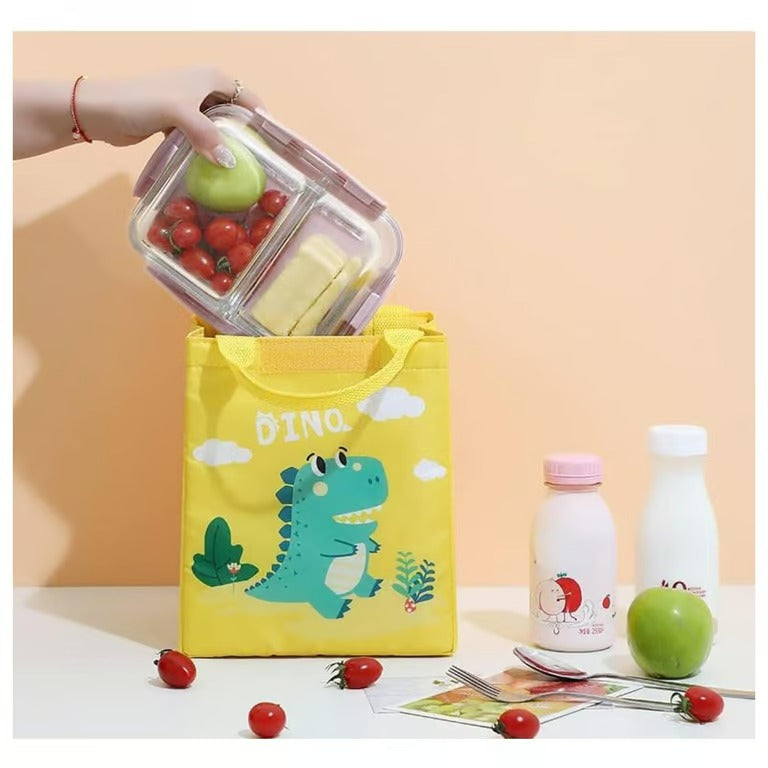 Portable Thermal Insulated Kids Lunch Box Food Bag