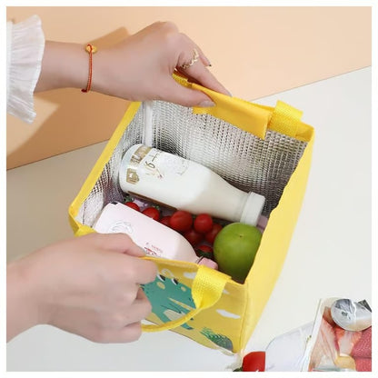 Portable Thermal Insulated Kids Lunch Box Food Bag