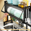 Multifunctional Kitchen Dish Kitchen Storage Shelf Metal Cabinet Door Crockery Shelf Expandable Sink Drainer