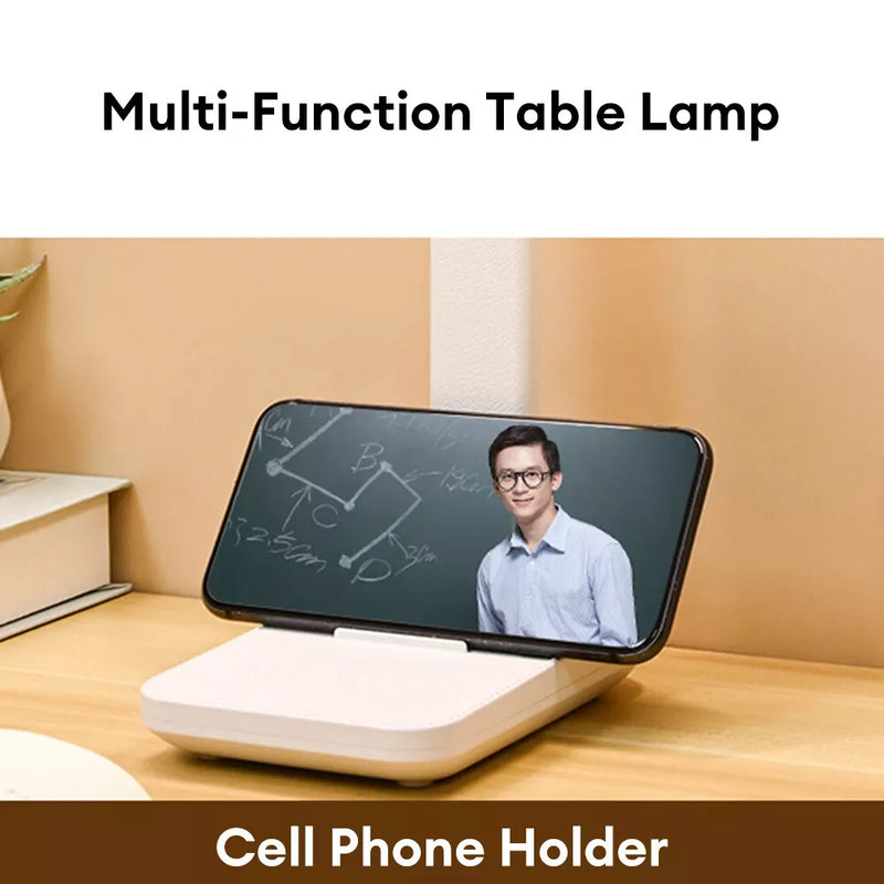 Double Head LED Table Lamp USB Charging Touch Dimmable With Mobile Holder