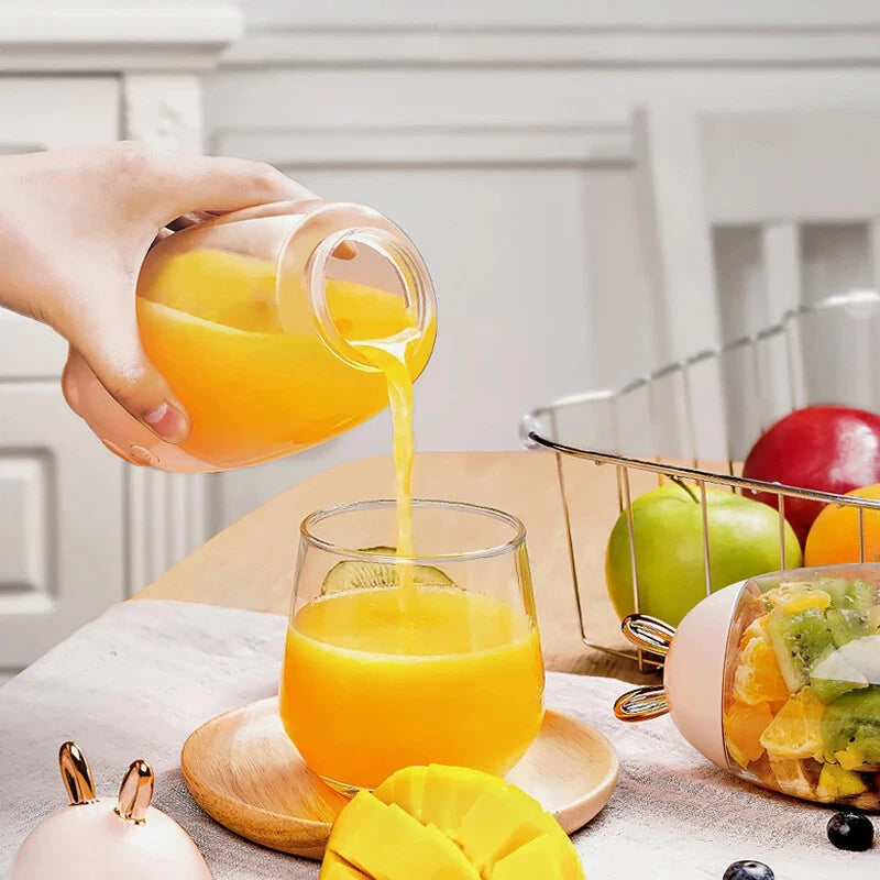 Rabbit Ear Portable USB Electric Juicer Fruit Mixer Blender