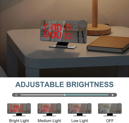 LED Projection Alarm Clock Digital Clock