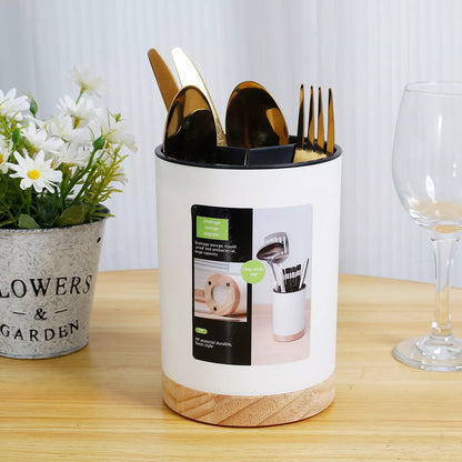 Kitchen Utensil Holder Cutlery Holder With 3 Compartments