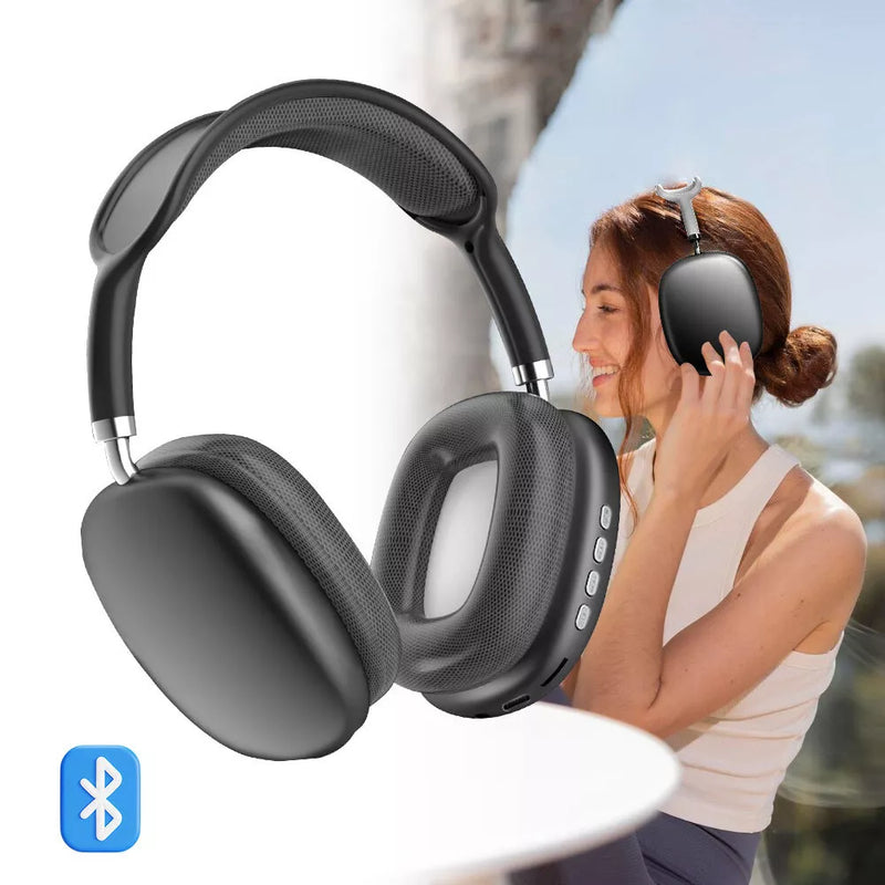 P9 Wireless Bluetooth Headphones With Mic Noise Cancelling Supports TF Card Support