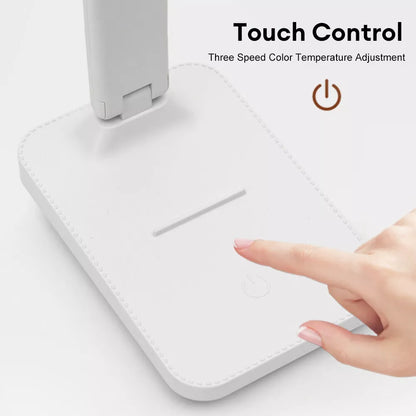 Double Head LED Table Lamp USB Charging Touch Dimmable With Mobile Holder