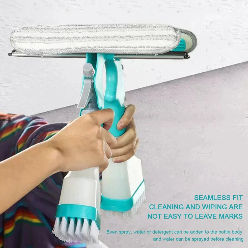 4in1 Spray Double-Sided Non-Slip Glass Window Cleaning Brush