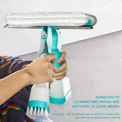 4in1 Spray Double-Sided Non-Slip Glass Window Cleaning Brush