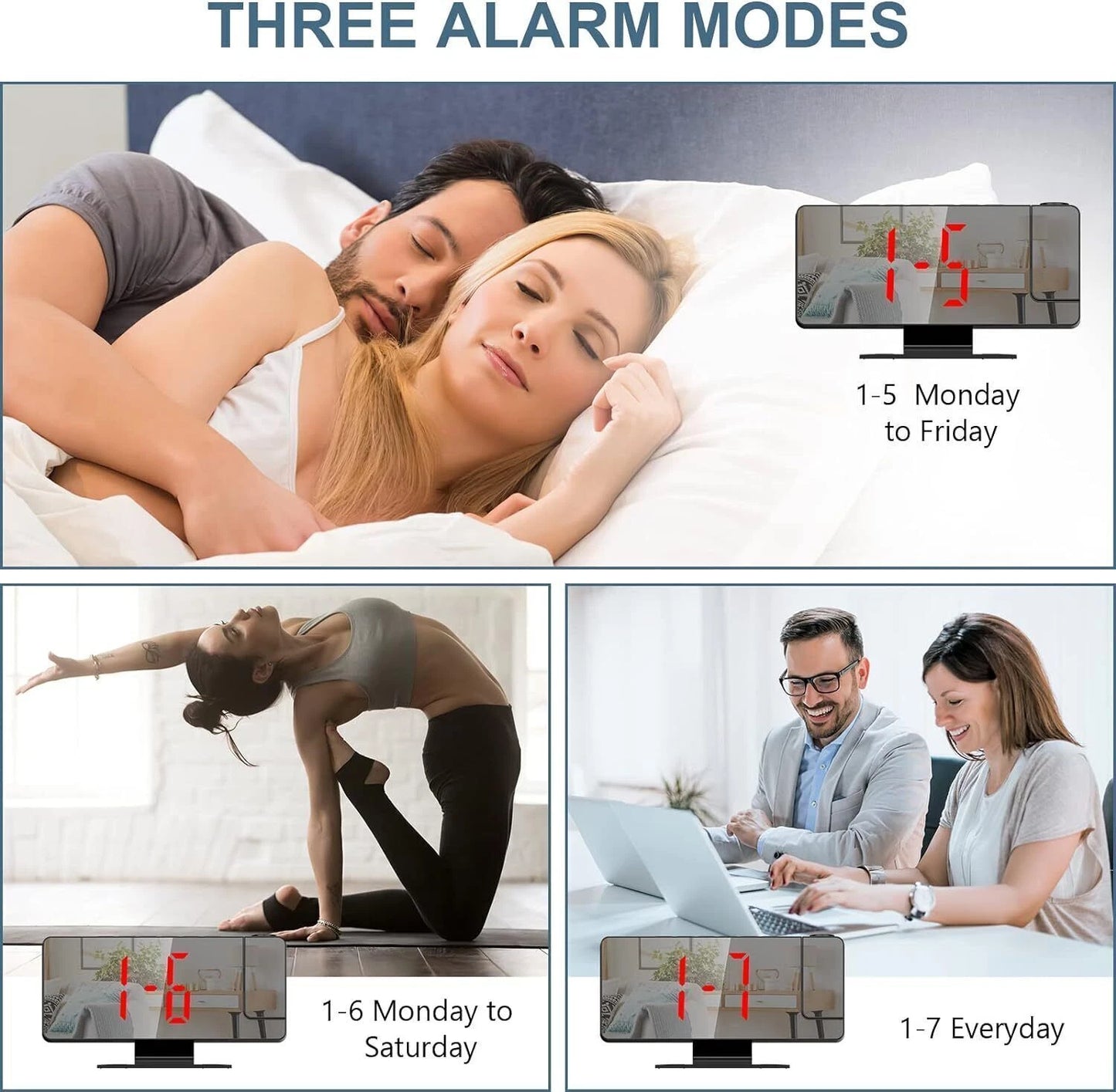 LED Projection Alarm Clock Digital Clock