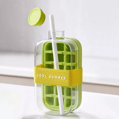 2in1 Ice Maker Ice Cube Bottle