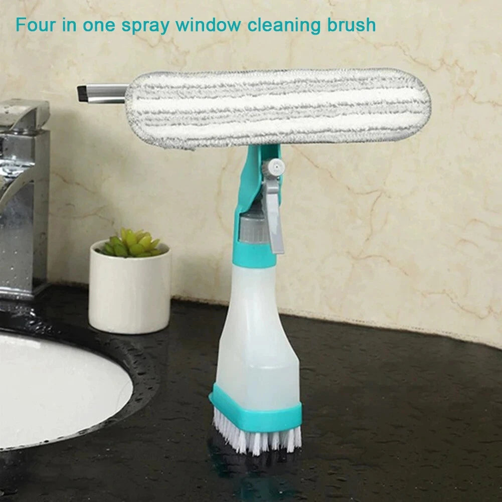 4in1 Spray Double-Sided Non-Slip Glass Window Cleaning Brush