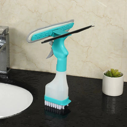 4in1 Spray Double-Sided Non-Slip Glass Window Cleaning Brush