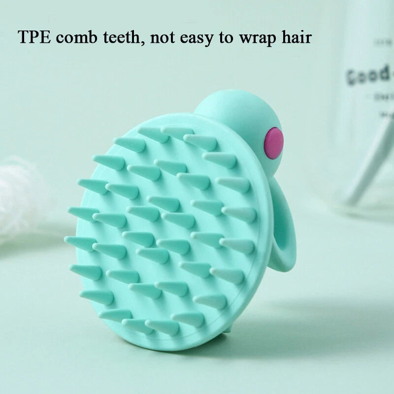 Silicon Cute Rabbit Brush Scalp Massager Comb Shower Head Hair Washing Tool