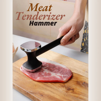 Stainless Steel Meat Tenderizer Hammer With Non-Slip Handle