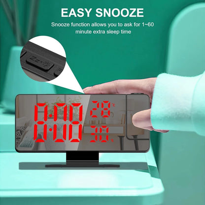 LED Projection Alarm Clock Digital Clock