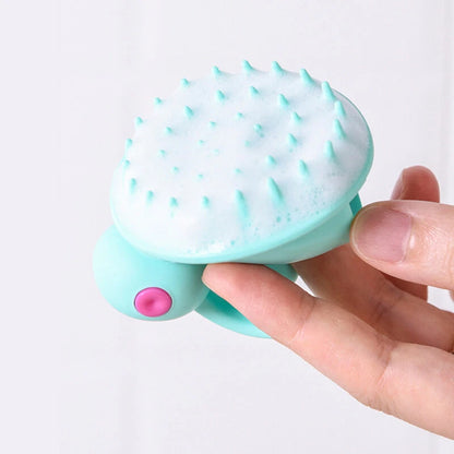 Silicon Cute Rabbit Brush Scalp Massager Comb Shower Head Hair Washing Tool