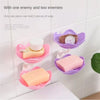 Wall Mounted Double Layer Lotus Flower Shaped Soap Holder