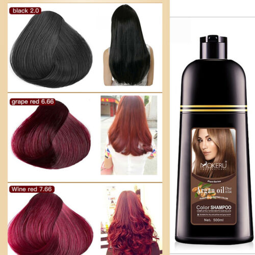 Mokeru Argan Oil Color Hair Dye Shampoo 500ml