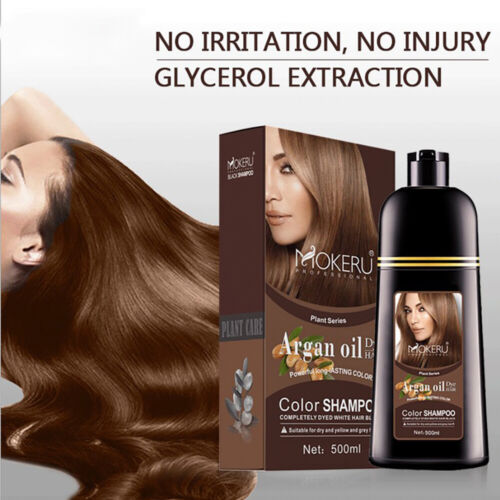 Mokeru Argan Oil Color Hair Dye Shampoo 500ml