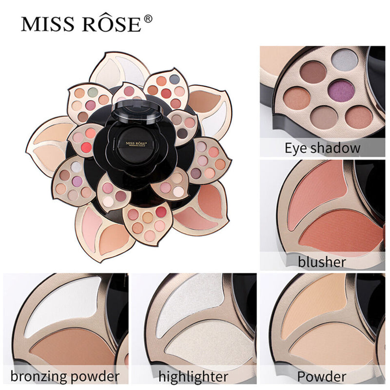 MISS ROSE Professional Make Up Kit 45 Color Flower Eyeshadow Palette