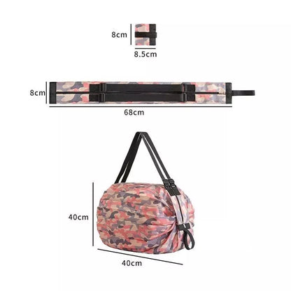 New Lock Multipurpose Portable Folding Washable Travel Grocery Bag Parachute Material