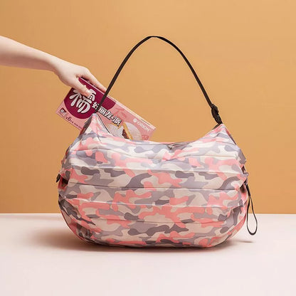 New Lock Multipurpose Portable Folding Washable Travel Grocery Bag Parachute Material