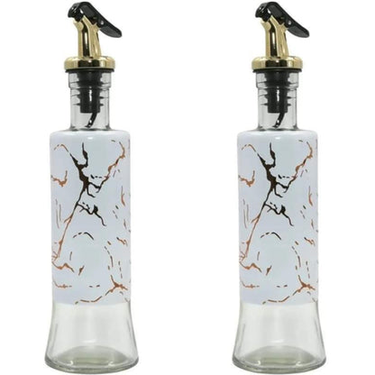 Multipurpose Marble Print Oil And Vinegar Dispenser Bottle 300ml