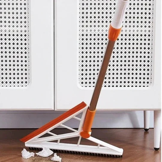 Multifunction 2 In 1 Arrow Viper And Brush Scraping Silicone Broom Sweeper Magic Floor Scraping Broom