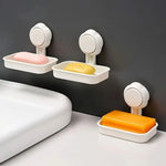 Multipurpose Wall Mount Suction Cup Soap Box Drain Soap Tray Holder