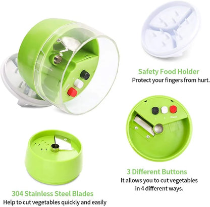 4in1 Adjustable Vegetable Spiral Cutter Slicer Kitchen Tool