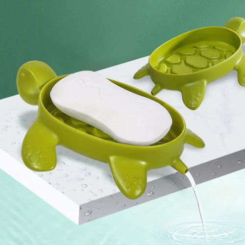 Cute Turtle Draining Soap Holder Sponge Holder
