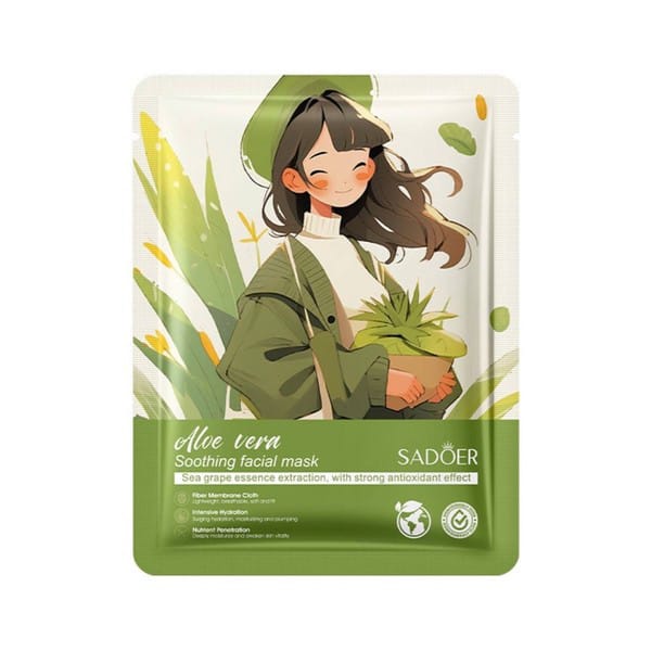 SADOER Facial Mask Anime Girl Fruit Mask Sheet Mask 10Pcs Set