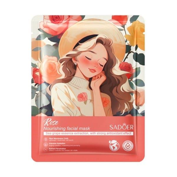 SADOER Facial Mask Anime Girl Fruit Mask Sheet Mask 10Pcs Set