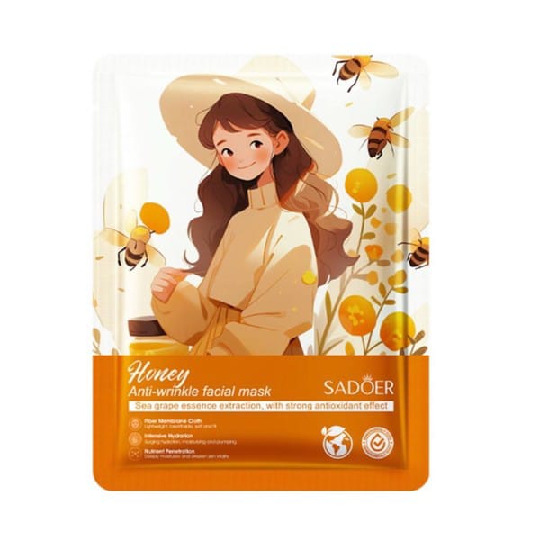 SADOER Facial Mask Anime Girl Fruit Mask Sheet Mask 10Pcs Set