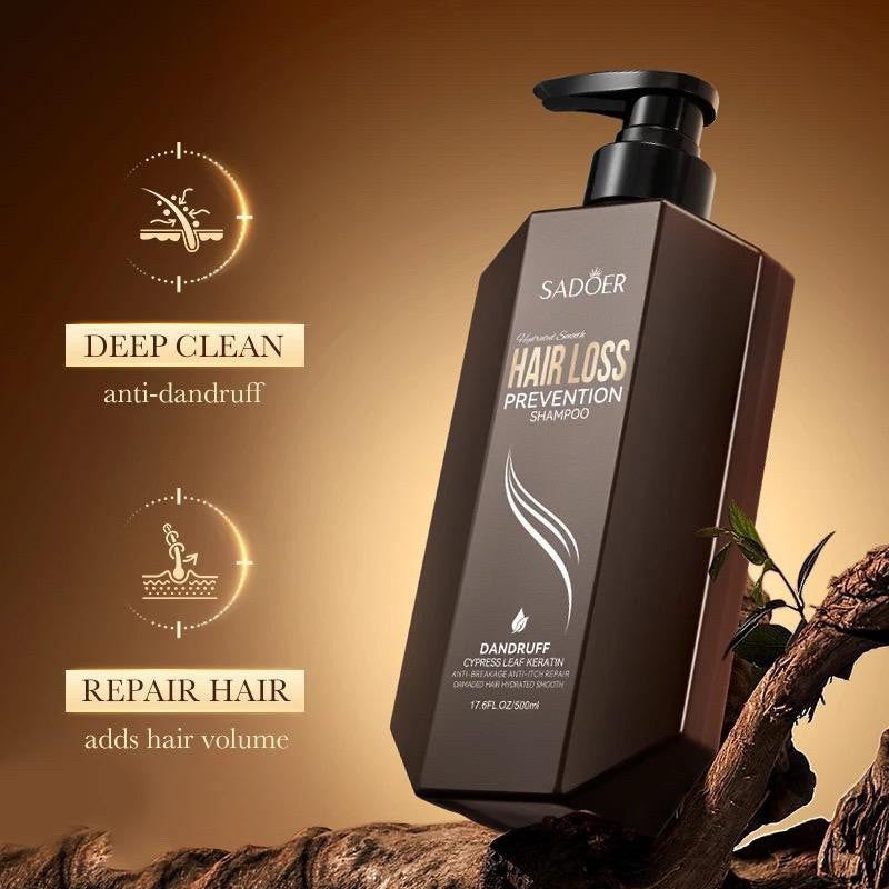 SADOER Hair Loss Treatment Deep Cleaning Anti-dandruff Promote Hair Growth Shampoo