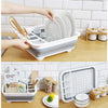 Collapsible Foldable Portable Silicon Basket Dish Washing Drainer Rack