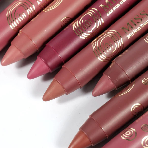 Miss Rose Matte Lip Pen Lipsticks 6Pcs Set