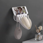 Soap Drain Holder Self-Adhesive With Hook Rack for Home Dormitory Kitchen Bedroom Phone Holder