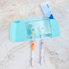 Multifunctional Wall Mounted Toothbrush Holder 5 Toothbrush Holding Slot Toothbrush Storage Rack Organizer